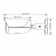 IPCHFW3441ESA - Cámara IP Bala 4 MP / Inteligencia Artificial / Lente 2.8 mm / IR 50 mts / H.265 / IP67 / WDR / Micro SD / IVS