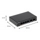 PFS30064ET60 - Switch PoE 4 Puertos / 2 Puertos UpLink Ethernet / 802.11af y at/ Hi PoE / 10/100 Mbps / 60 Watts