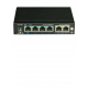 UTP3GSW04TP60 - Switch PoE 4 Puertos Gigabit / 2 Puertos UpLink Gigabit / 802.11af y at/ Modo CCTV / 60 Watts