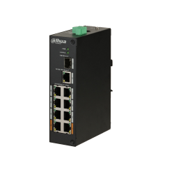 PFS31108ET96 - Switch PoE 8 Puertos / 1 Puerto UpLink SFP / 1 Puerto Gigabit Ethernet / 802.3af y at / Hi PoE / 96 Watts
