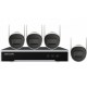 NK42W0H1T(WD)(D) - Kit IP Inalámbrico WiFi 1080p / NVR 4 Canales / 4 Cámaras Bala / 1 HDD  de 1 TB / Modo Repetidor