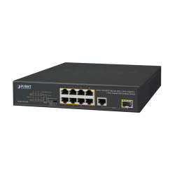 FGSD1011HP - Switch PoE 8 Puertos  802.3af y at, PoE+ / 1 Puerto 1000T y 1 Puerto 1000X SFP / Modo CCTV / 120 Watts