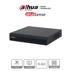 XVR1B04I - DVR 1080P LITE / WizSense / H.265+ / 4 CH HD + 1 CH IP / 1 Bahía HDD / Smart Audio HDCVI / P2P / SMD Plus