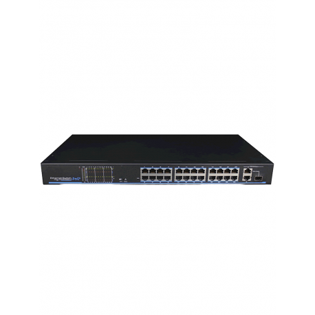 UTP1SW2402TSPOE - Switch PoE 24 Puertos Fast Ethernet / 1 Puerto Combo SFP RJ45 Gigabit / 802.3af y at/ 270 Watts