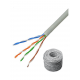 OUTPCAT5E100M - Bobina de Cable UTP de 100 m Cat 5e / 100% Cobre / Color GRIS / Para Interior