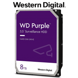 WD84PURZ - Disco Duro 8 TB / Serie PURPLE / SATA 6 Gbs / 3.5 Pulgadas / Para Videovigilancia