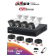 FULLCOLORKIT - KIT HD 1080p / DVR 4 CH H.265+ 1080p LITE / 4 Cámaras Bala B1A21 1080p / 4 Cables / 1 Fuente de Poder