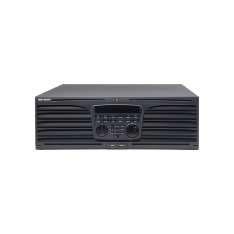 DS-9664NI-I16 - NVR 12 Megapixel (4K) / 64 Canales IP / 16 Bahías HDD / 2 Ptos. Red / Soporta RAID / HDMI 4K / Soporta POS
