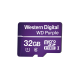 WDD032G1P0A - Memoria microSD 32GB WD PURPLE / Especializada Para Videovigilancia / 3 Veces Mayor Duración