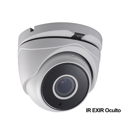 E8-TURBO-VZ - Cámara Eyeball TurboD 1080p / Lente Mot. 2.8 a 12 mm / METALICA / IR EXIR 40 mts / Exterior IP66 / WDR 120 dB