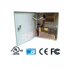 PSU1210D9 - Fuente de Poder Regulada 12 VCD / 10 Amperes / 9 Salidas / 1.1 Amp. por Canal