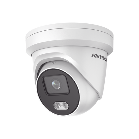 DS-2CD2347G1-LU - Turret IP 4 Megapixel / ColorVu - Imagen a color 24/7 / Lente 4 mm / Luz Blanca 30 mts / IP66 / WDR 120 dB